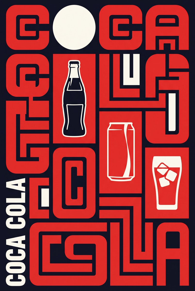 Neo-Constructivist Typographic Brand Poster - AI image template preview