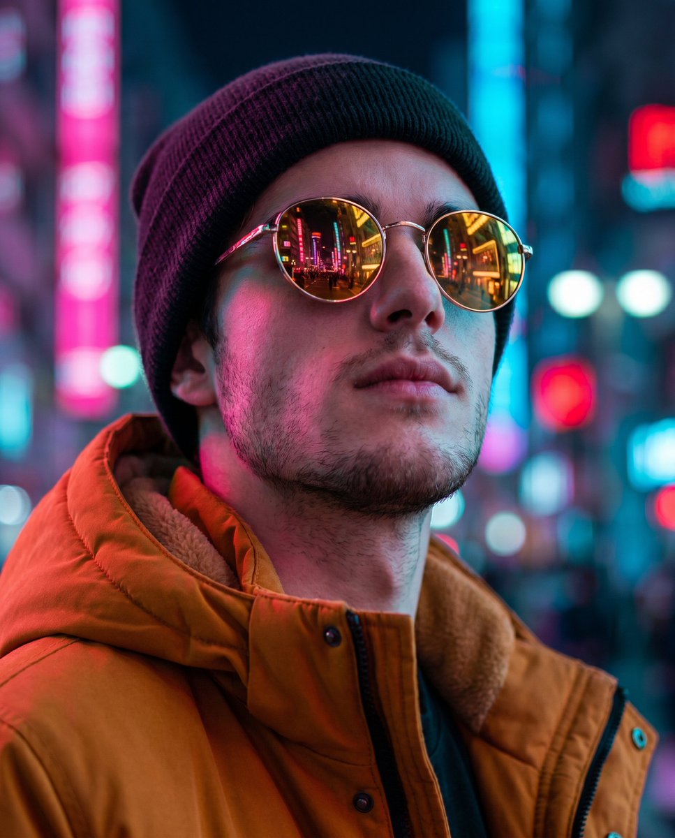 Cyberpunk Identity Preservation Portrait - AI image template preview