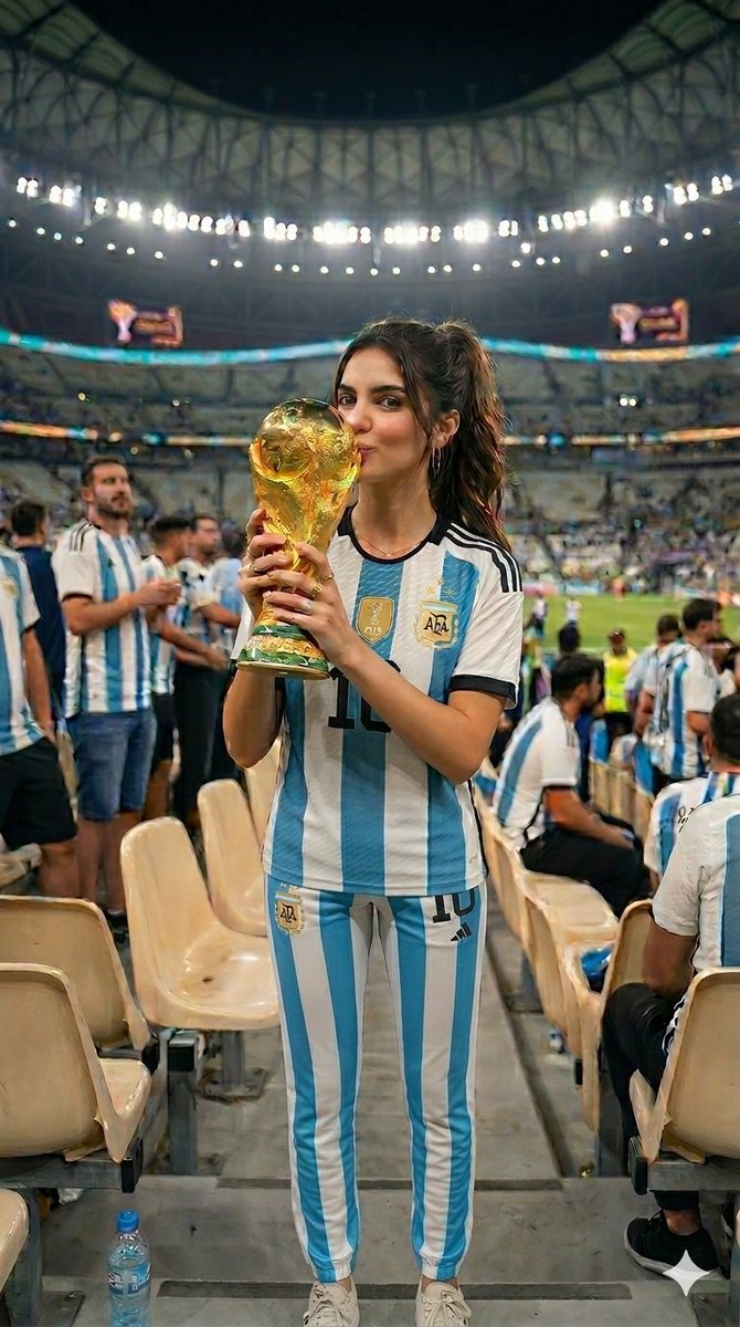 World Cup Victory Portrait - AI image template preview