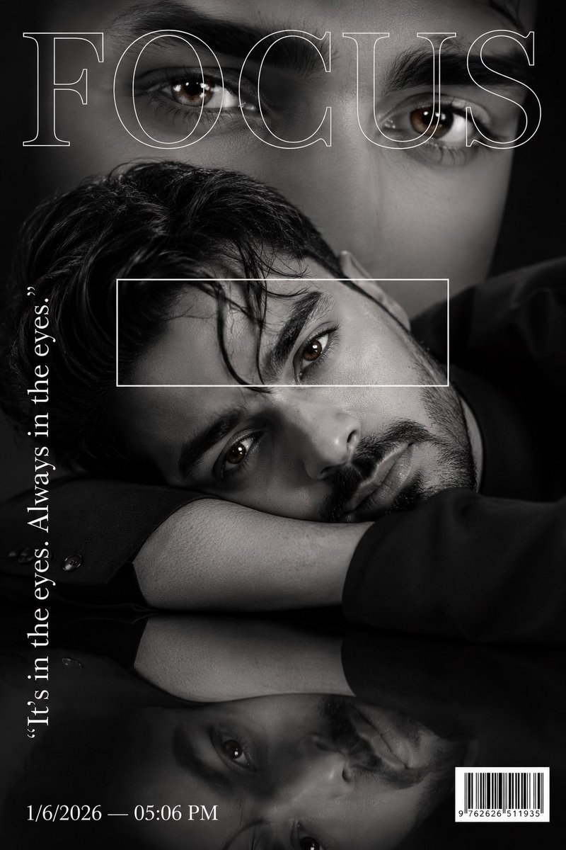 Luxury Fashion Magazine Cover Portrait - AI image template preview