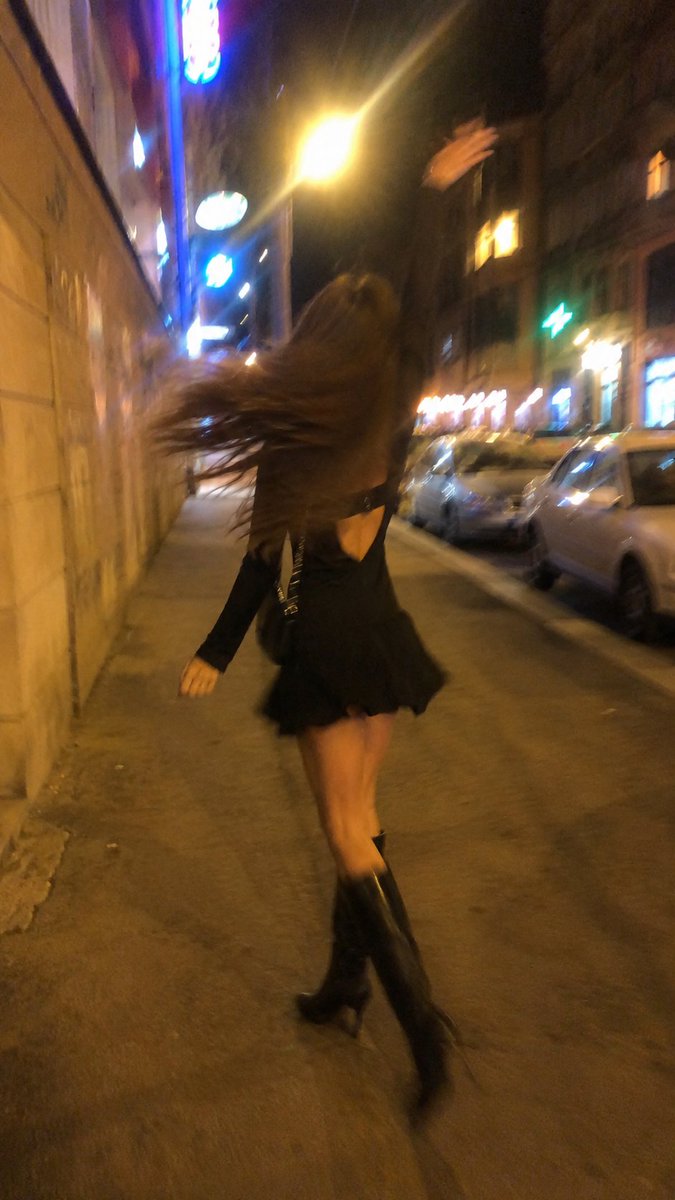 Smartphone Night Motion Blur Photo - AI image template preview