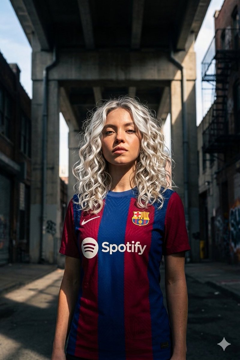 Industrial Sports Editorial Portrait - AI image template preview