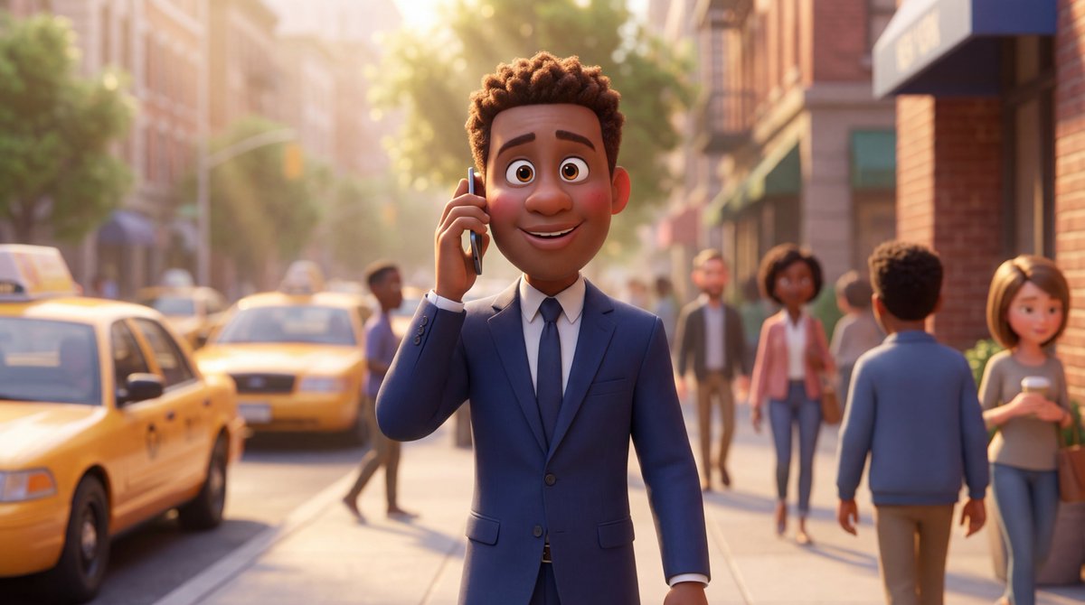Pixar Style 3D Businessman - AI image template preview