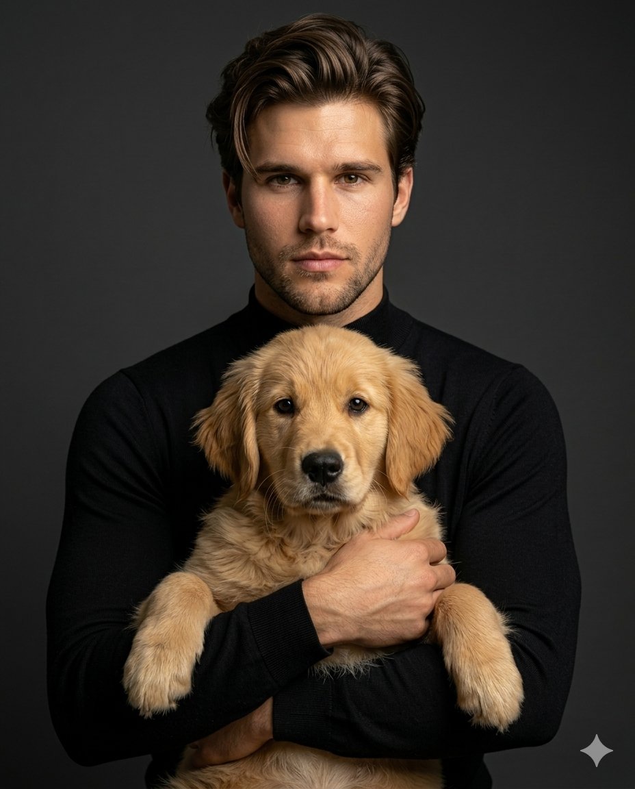 Luxury Pet and Human Editorial - AI image template preview