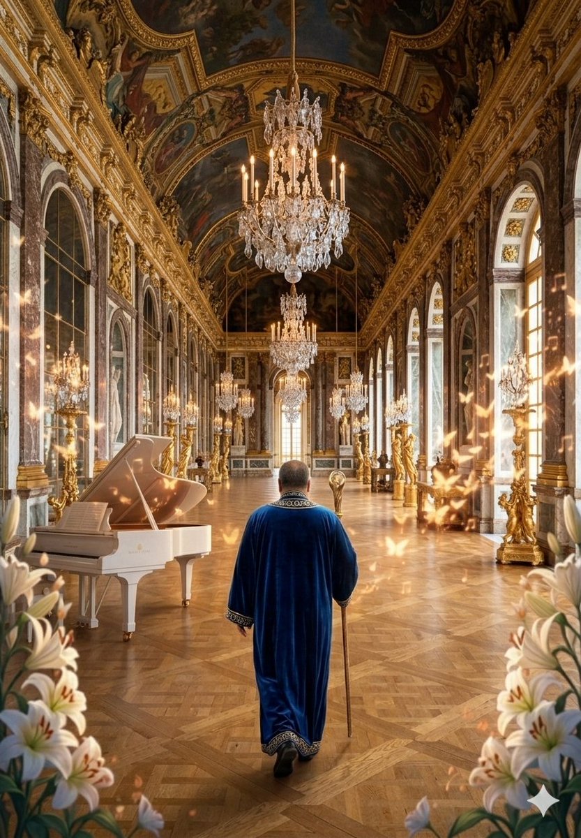Walking in the Hall of Mirrors - AI image template preview