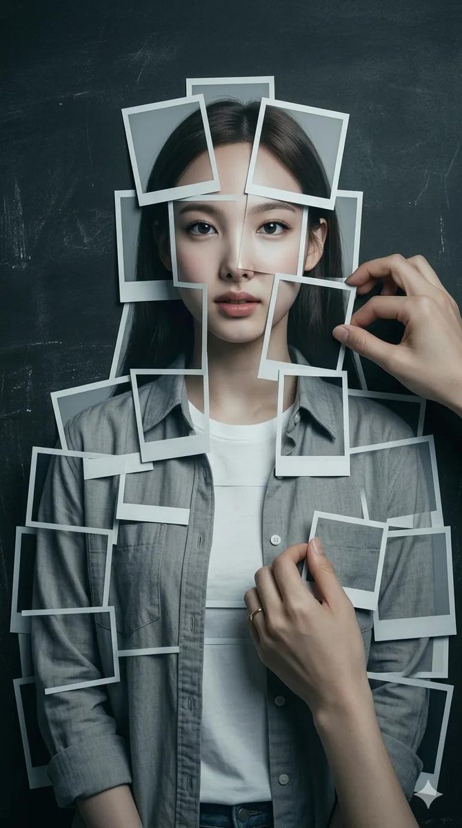 Layered Instant Print Human Figure Art - AI image template preview