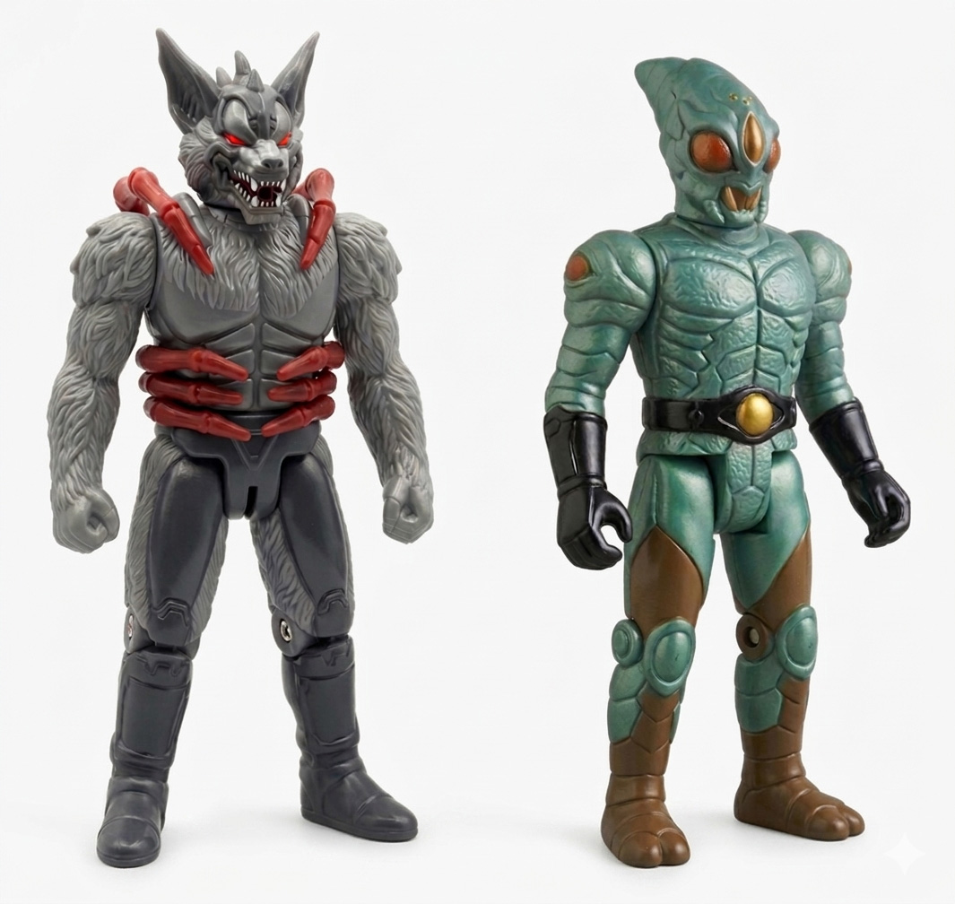 Retro 80s Action Figure Aesthetic - AI image template preview