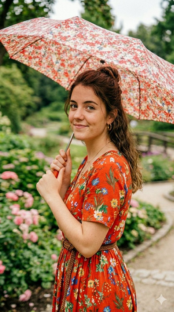 Cottagecore Botanical Garden Stroll - AI image template preview