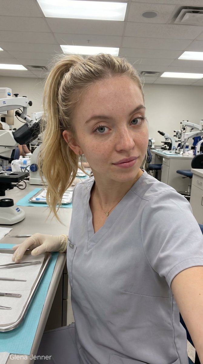 Medical Laboratory Training Portrait - AI image template preview