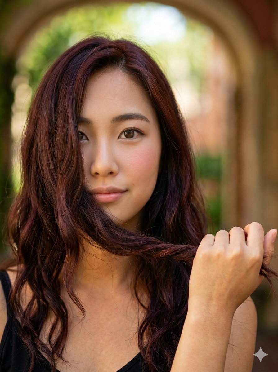 Cute Korean Woman Soft Portrait - AI image template preview