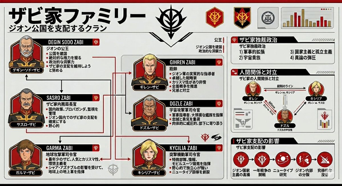 Gundam Origin Infographic Generation - AI image template preview