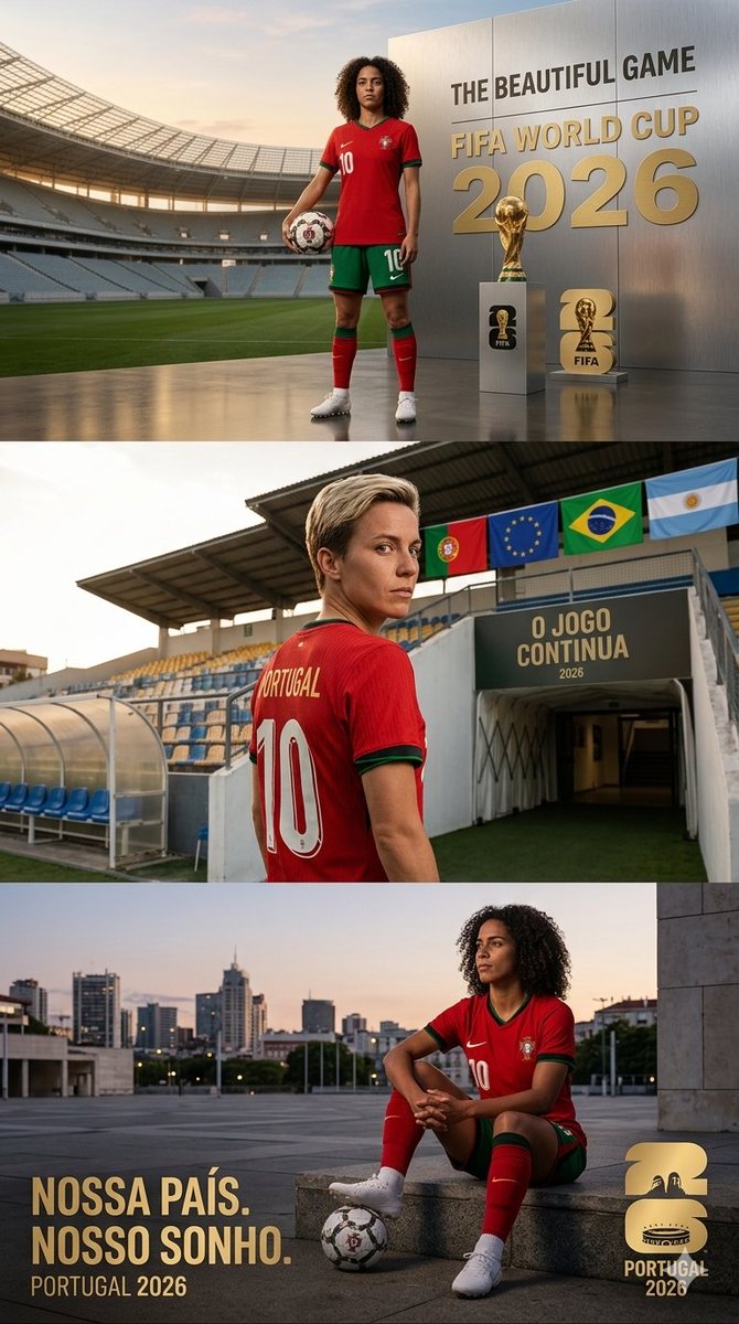 Portugal World Cup 2026 poster - AI image template preview