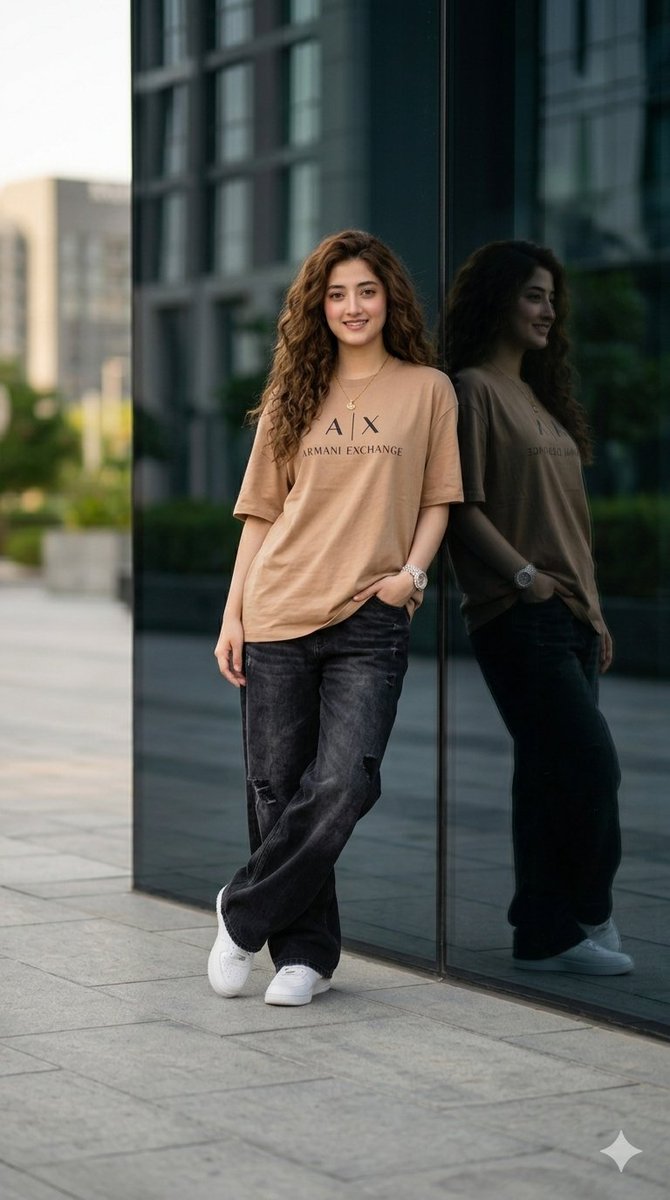 Luxury Street Fashion Portrait - AI image template preview
