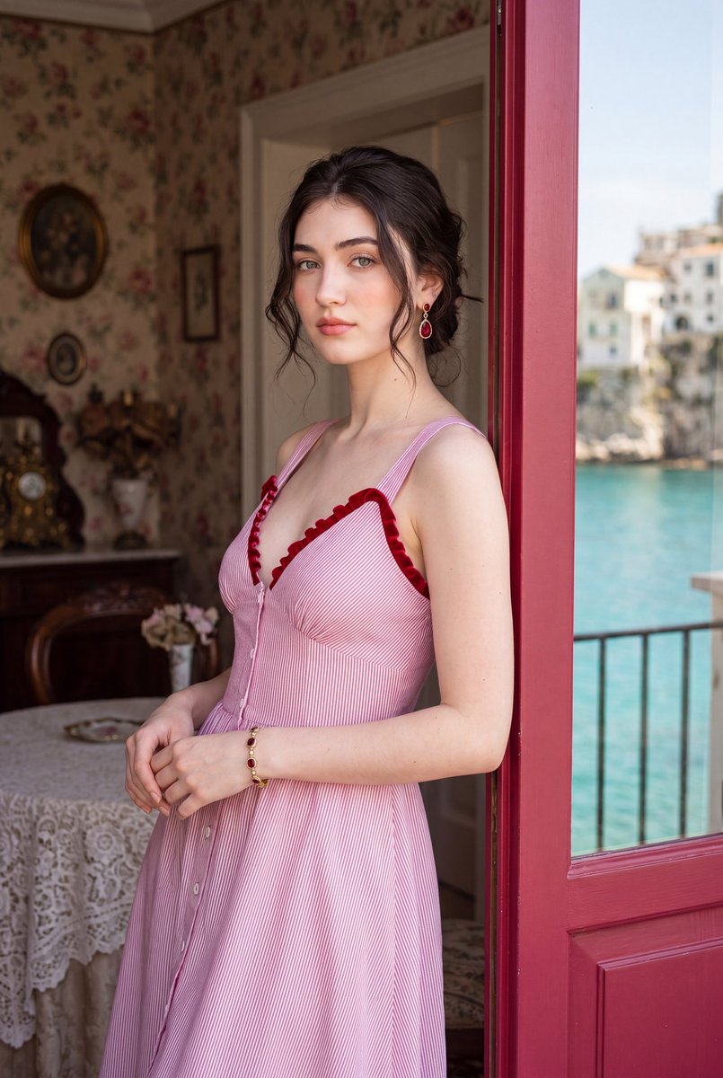 Italian Villa Travel Editorial - AI image template preview