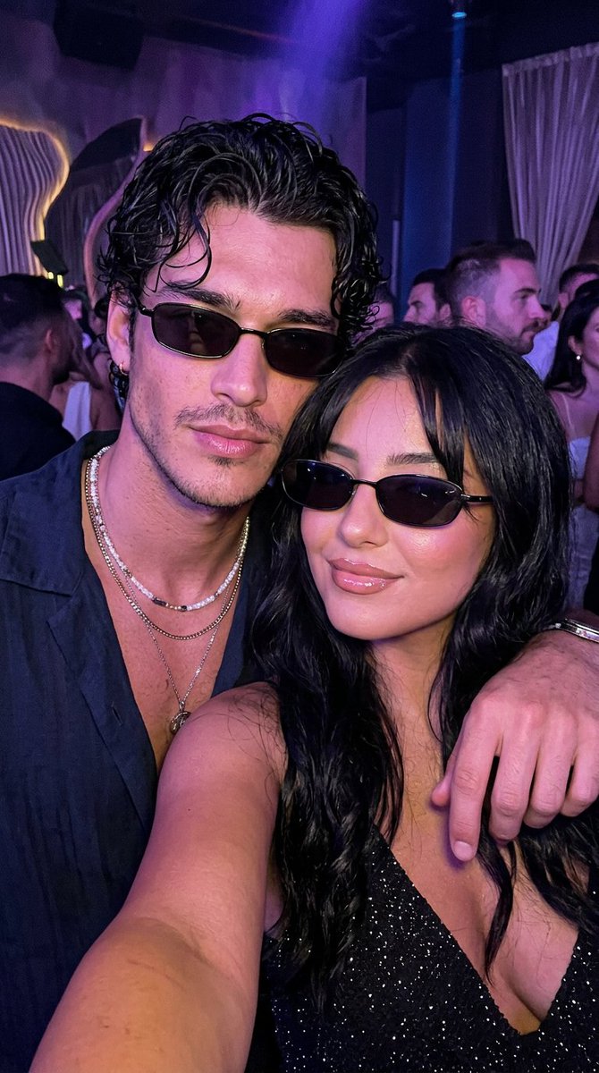 Photorealistic Nightlife Couple Selfie - AI image template preview