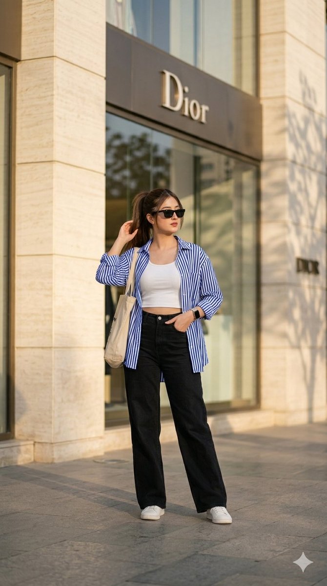 Urban Street Fashion Photography - AI image template preview