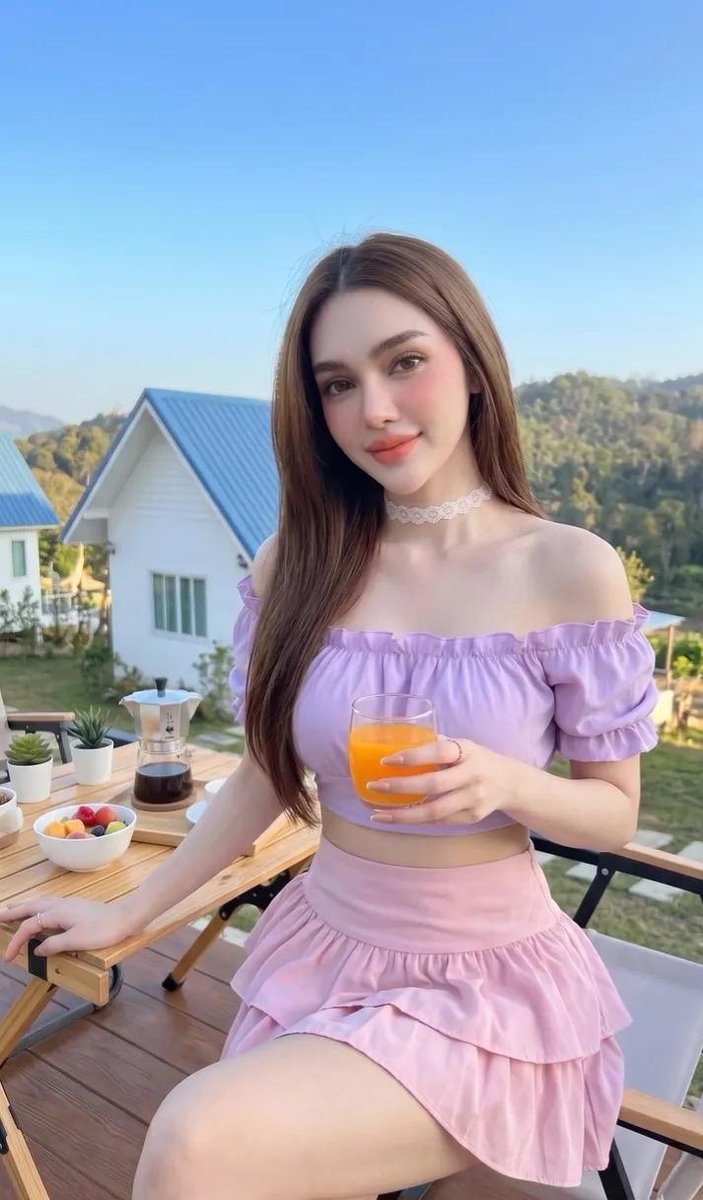 Korean Girl Morning Balcony Portrait - AI image template preview