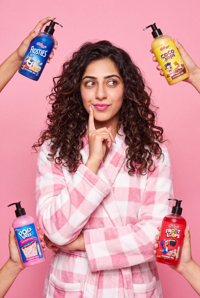Cereal-Themed Commercial Beauty Ad - AI image template preview