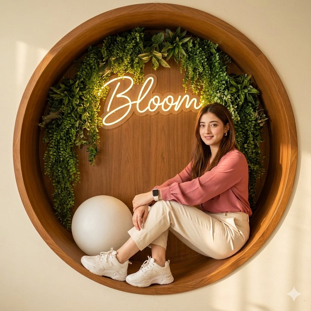 Modern Lifestyle Indoor Nook Portrait - AI image template preview
