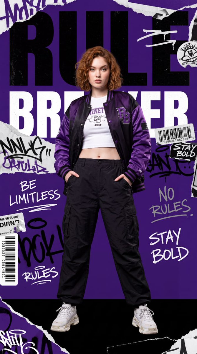 Streetwear Editorial Fashion Poster - AI image template preview