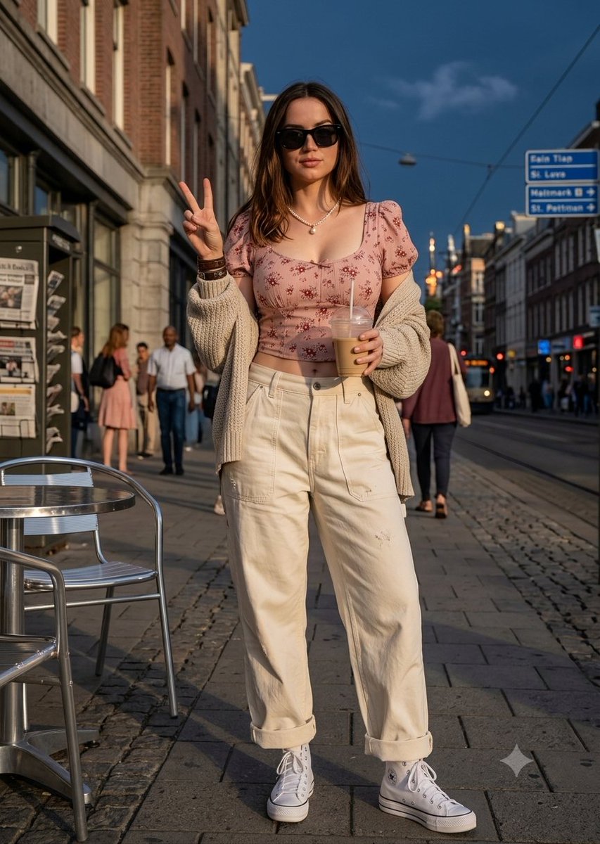 Hyper-Realistic Urban Fashion Portrait - AI image template preview