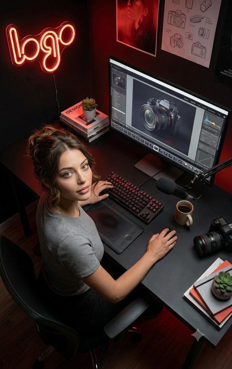 Creative Professional Studio Portrait - AI image template preview