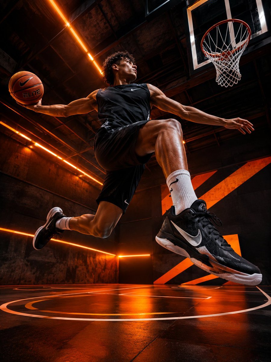 Futuristic Sports Campaign Perspective - AI image template preview