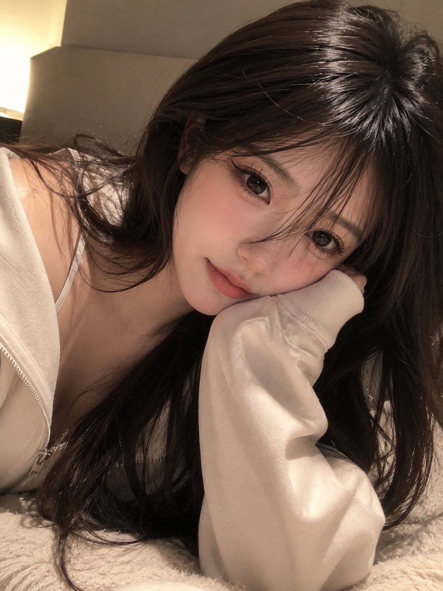Cozy Hoodie Selfie Portrait - AI image template preview
