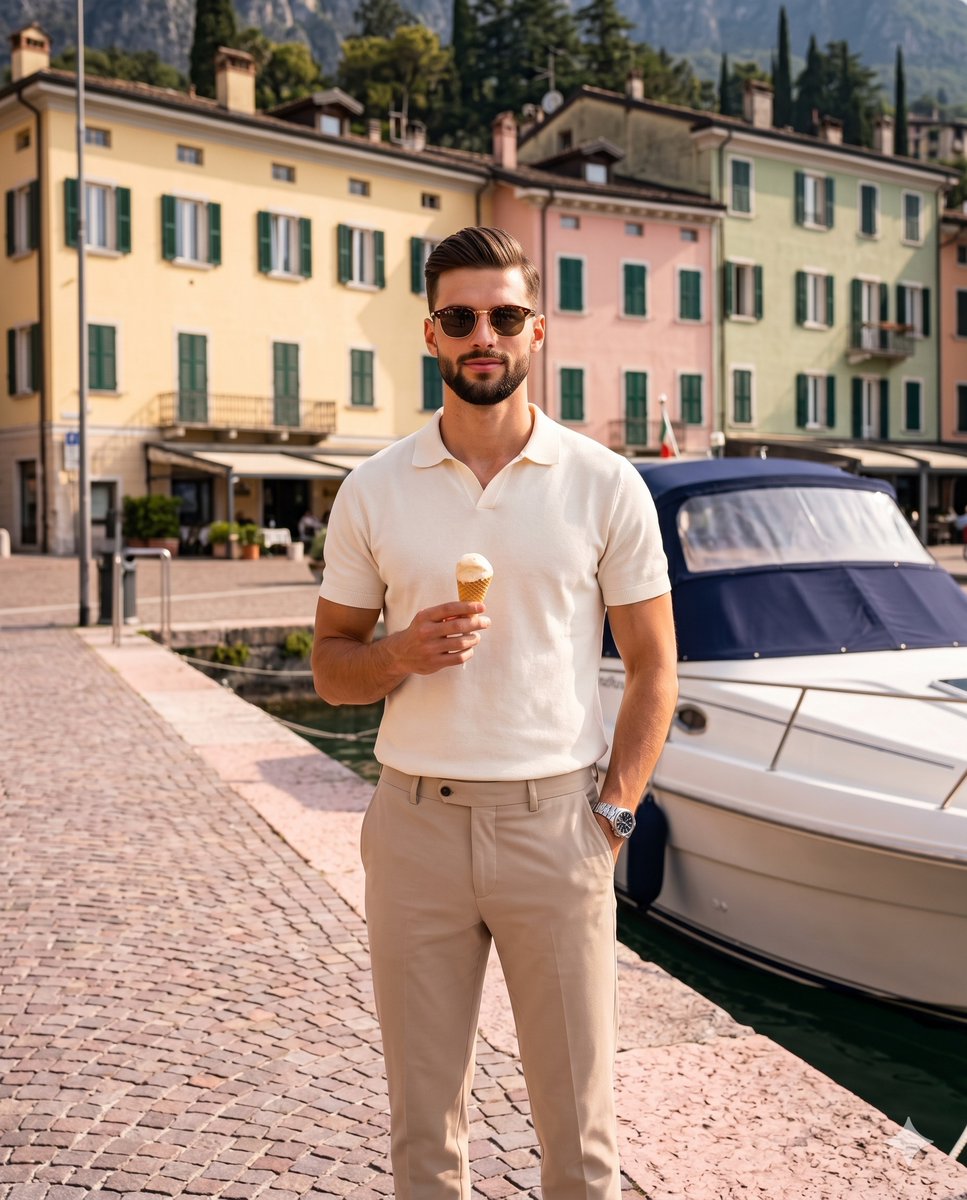 Summer Men's Lifestyle Photography - AI image template preview