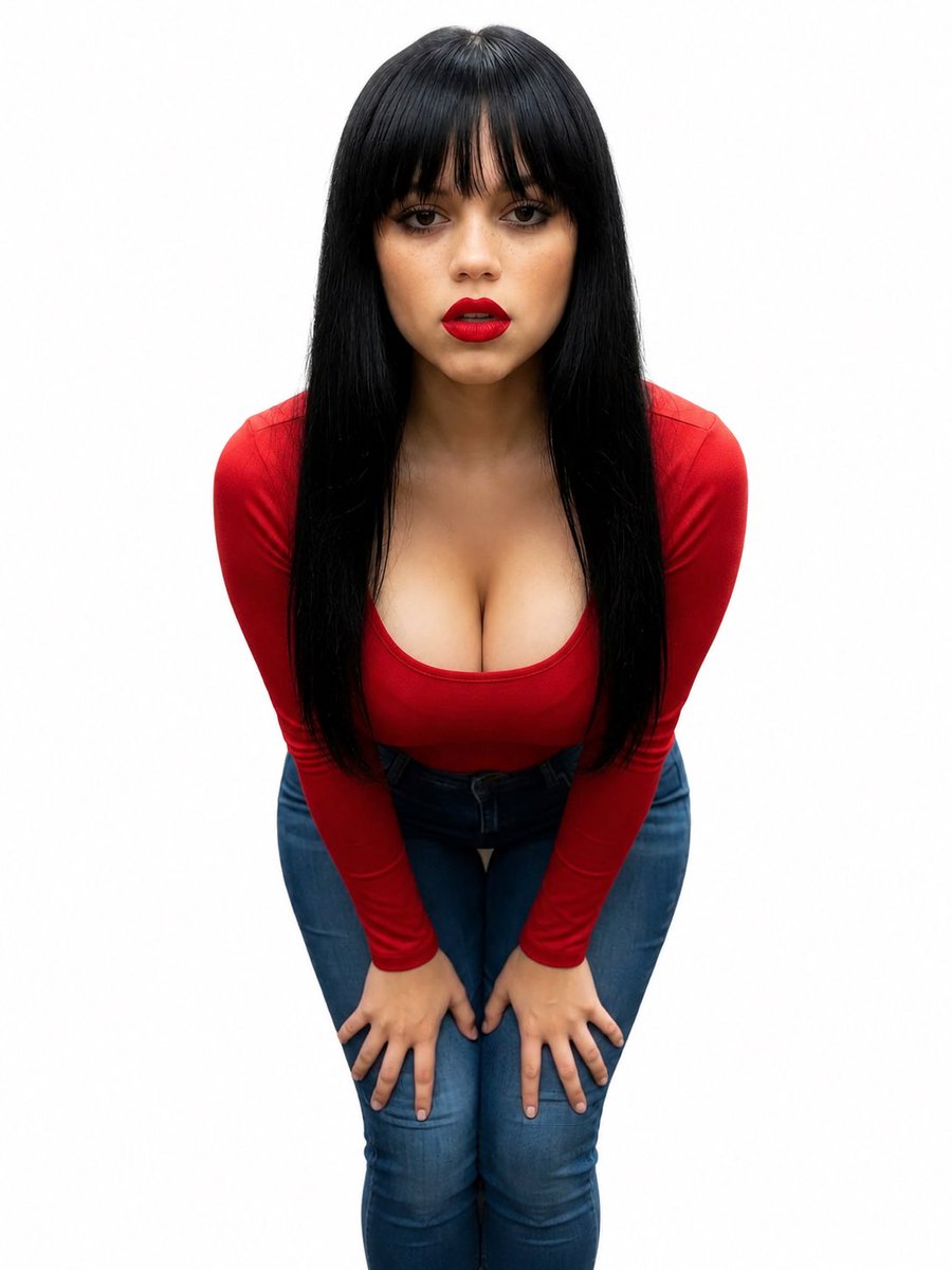 Realistic Jenna Ortega Studio Portrait - AI image template preview