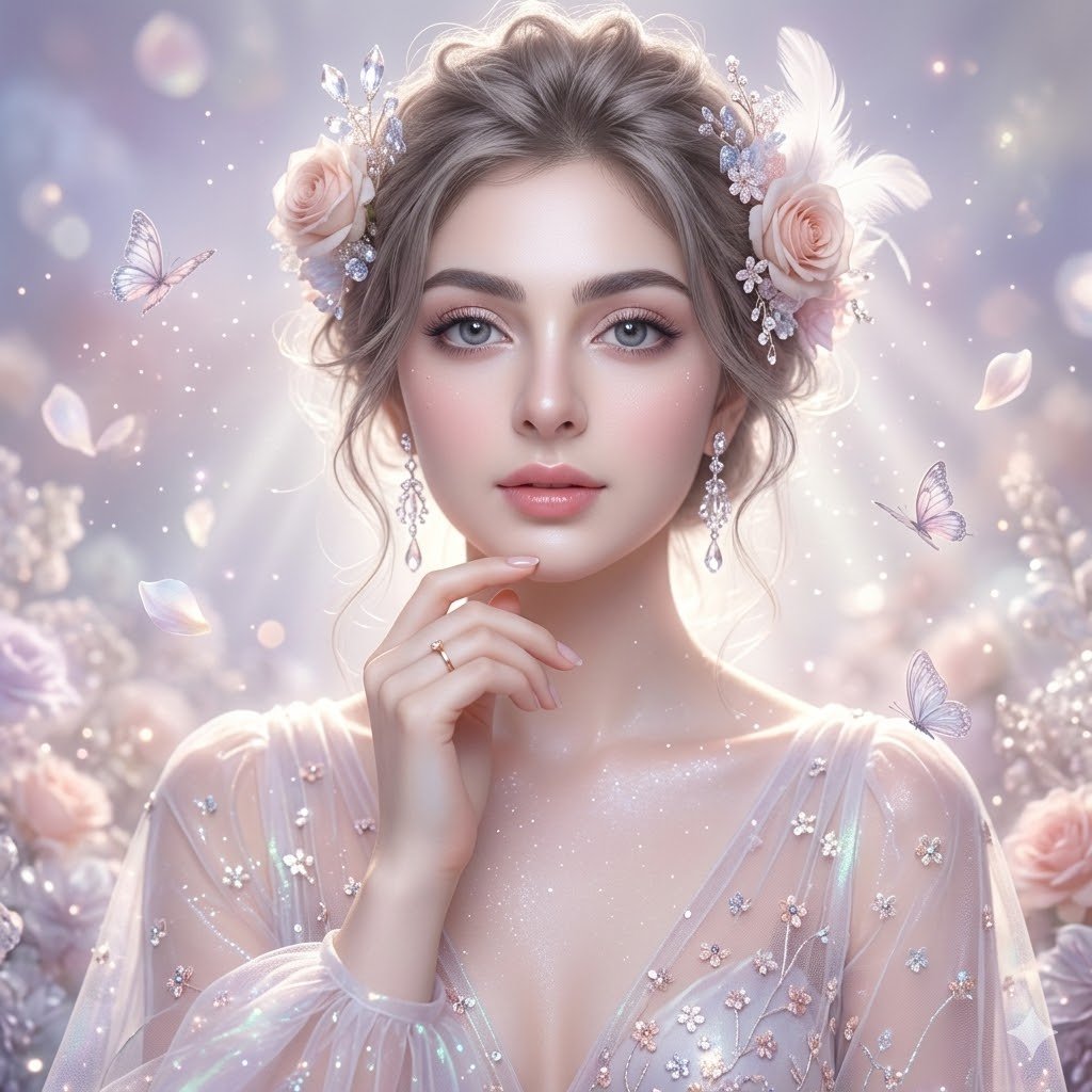 Ultra-Realistic Ethereal Fantasy Portrait - AI image template preview