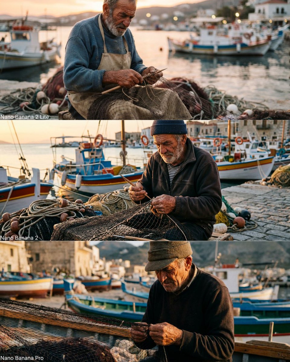 Elderly Fisherman Mediterranean Portrait - AI image template preview