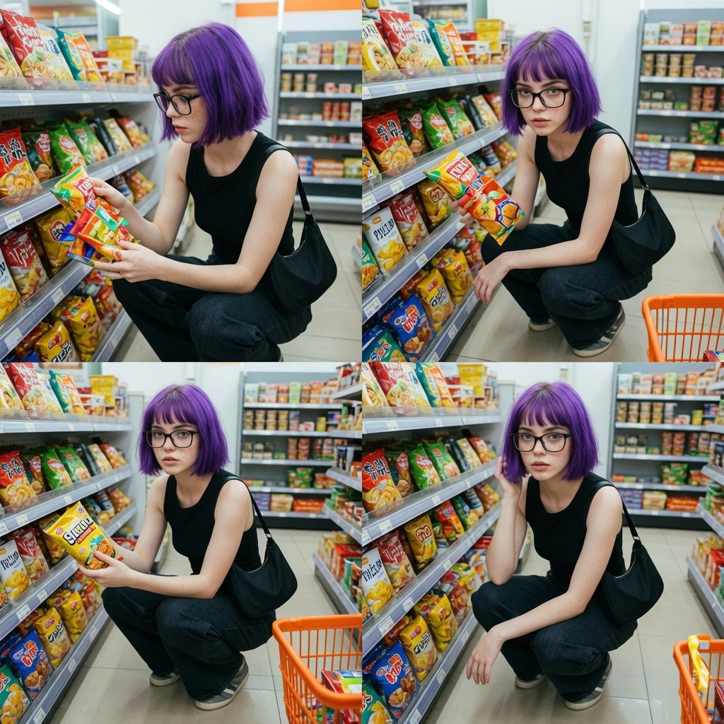Grocery Store Aisle Lifestyle Photography - AI image template preview