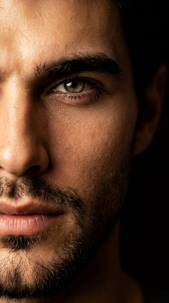Low-Key Fine Art Portrait - AI image template preview