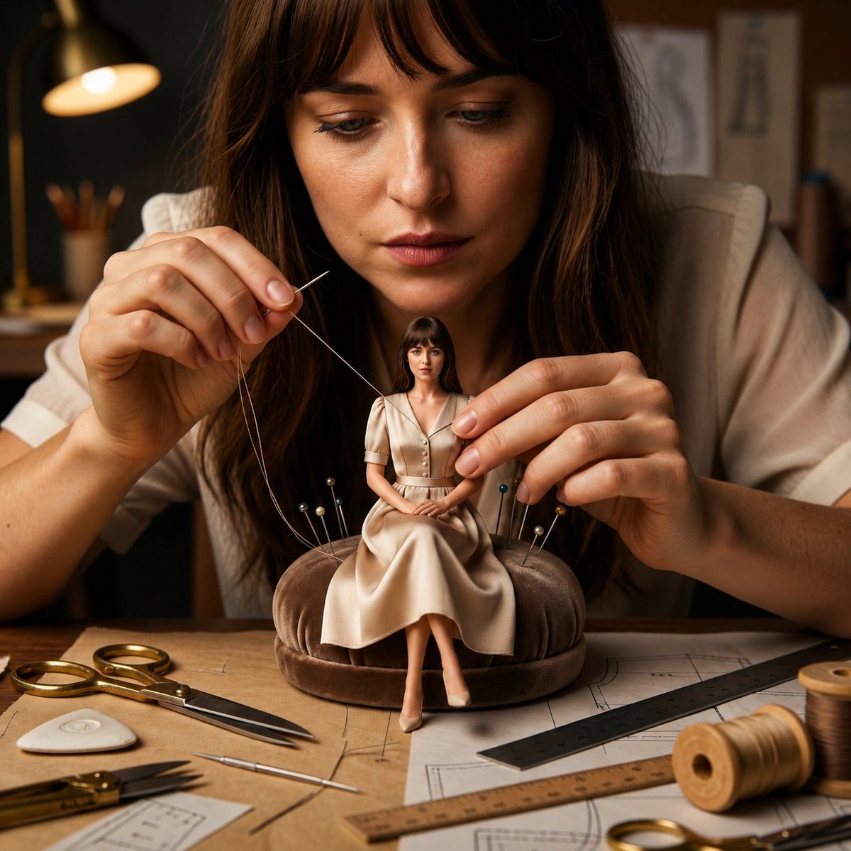 Surreal Macro Fashion Atelier - AI image template preview