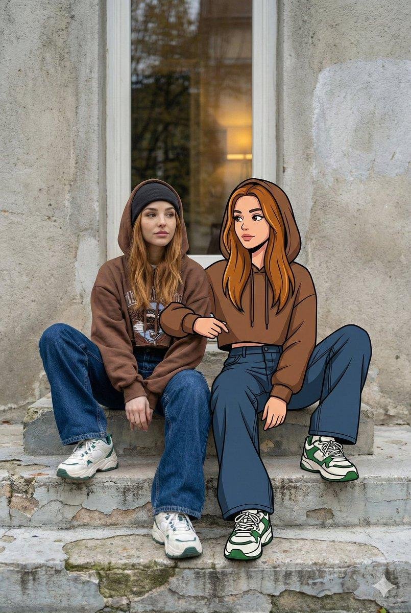 Mixed Reality Street Portrait - AI image template preview