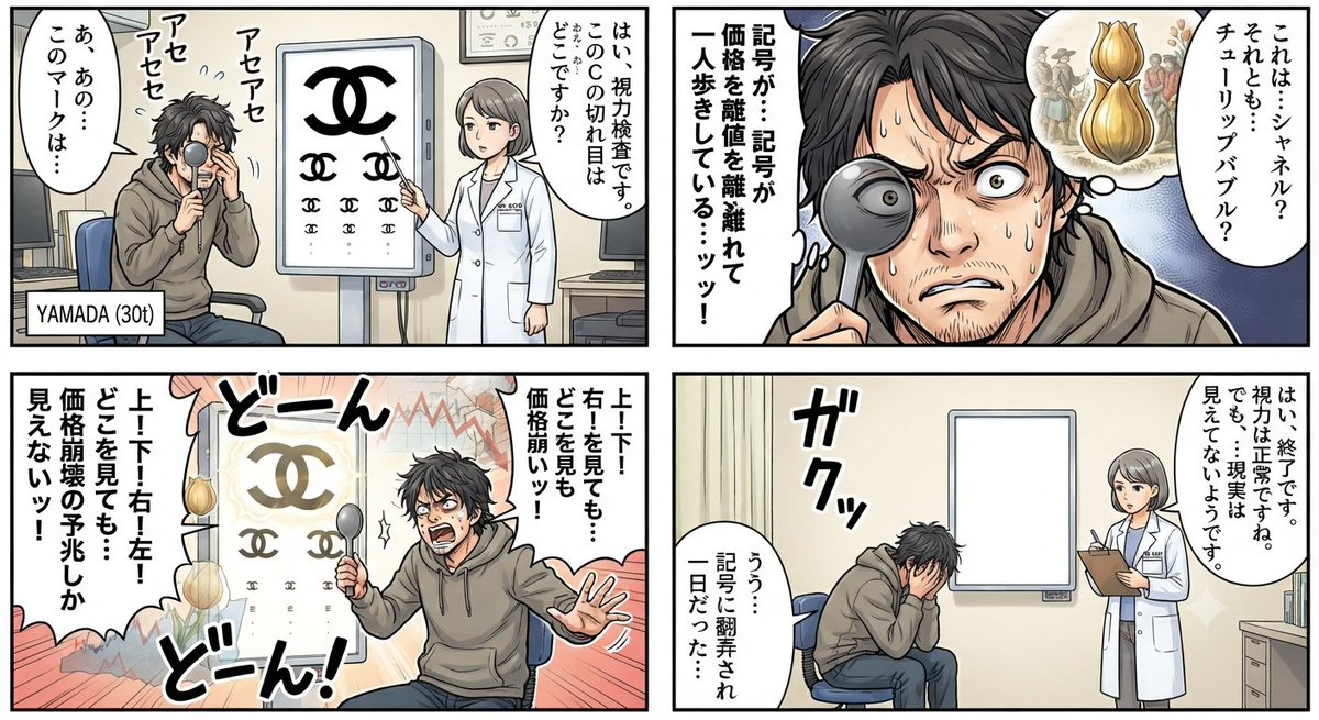 4-Panel Manga Vision Test - AI image template preview