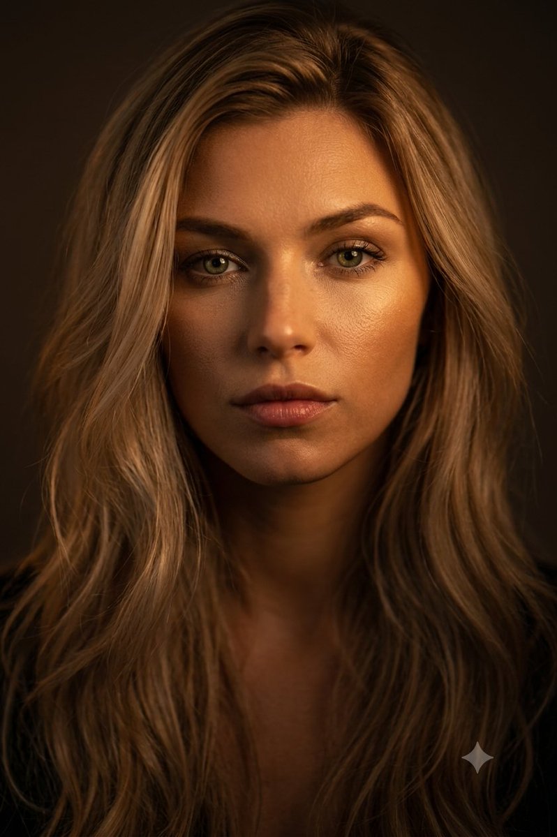 Cinematic Rembrandt Beauty Portrait - AI image template preview