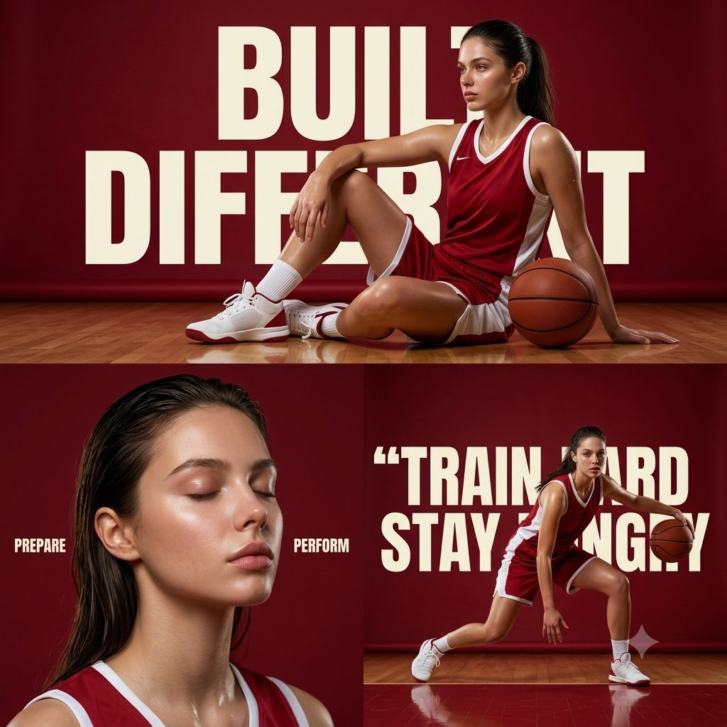 Sports Editorial Poster Design - AI image template preview
