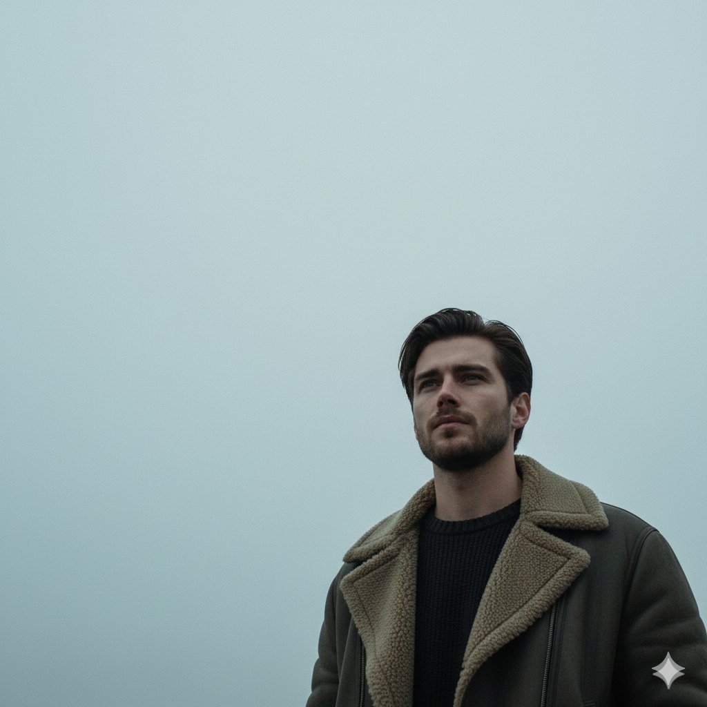 Neo-Noir Sci-Fi Sky Portrait - AI image template preview