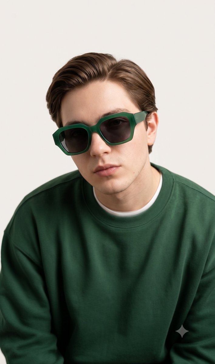 Luxury Fashion Editorial Male Portrait - AI image template preview