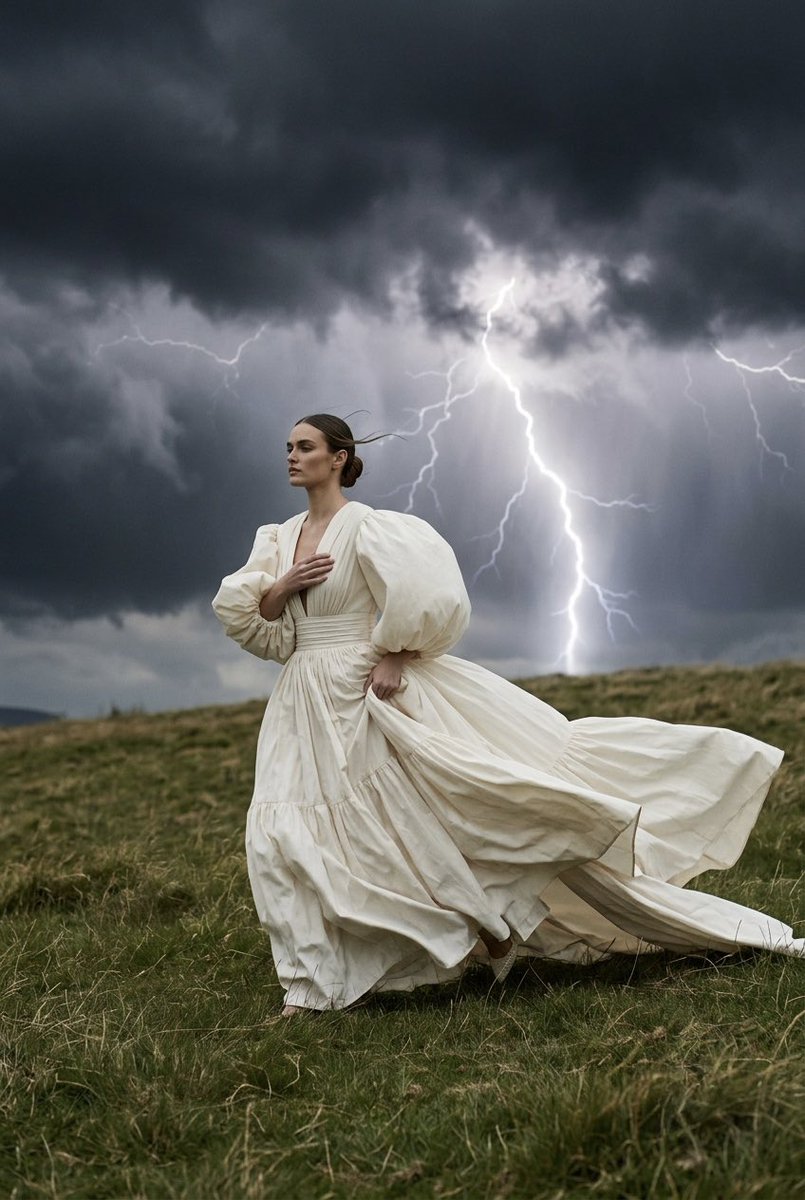 Haute Couture Storm Editorial - AI image template preview