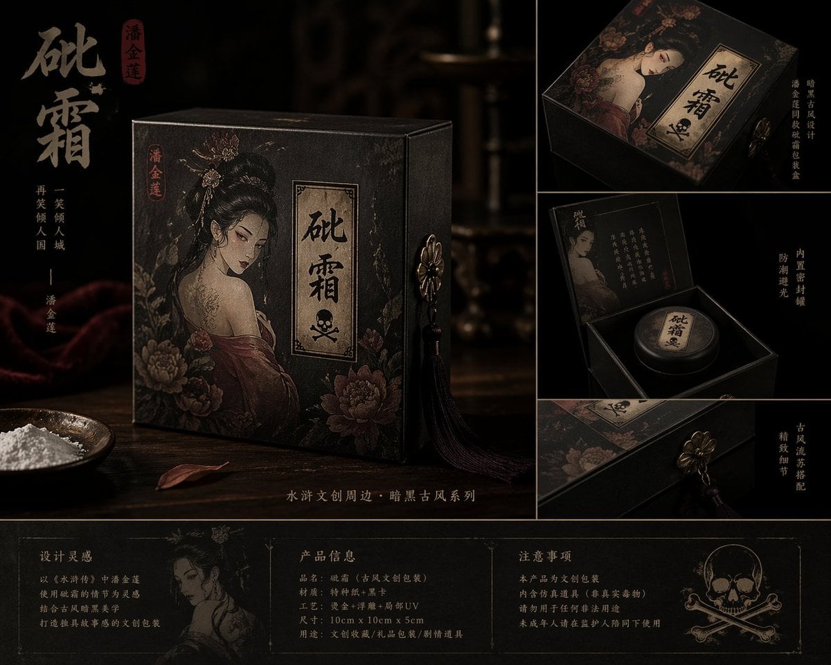 Dark Ancient Chinese Style Packaging