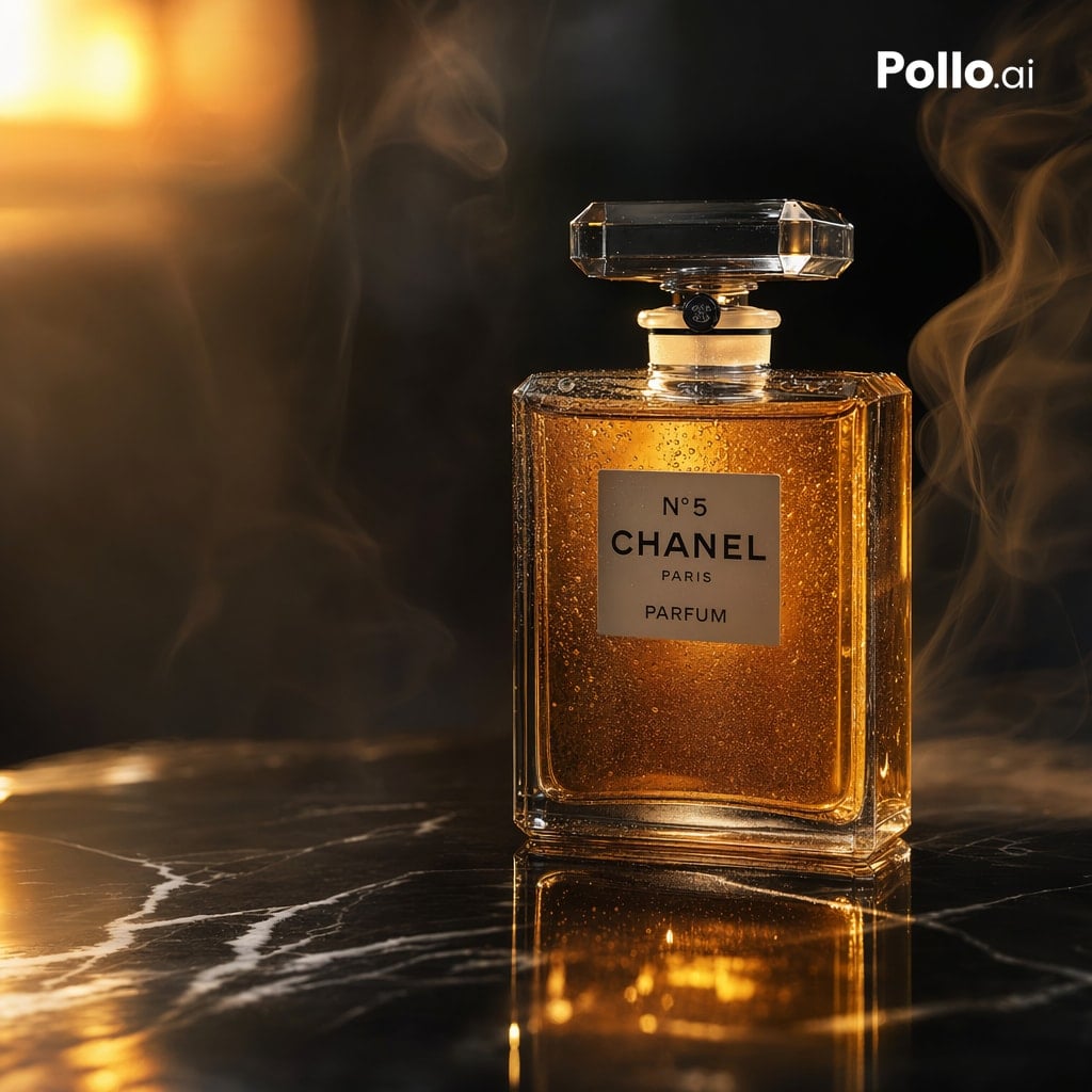 Luxury Amber Perfume Ad preview