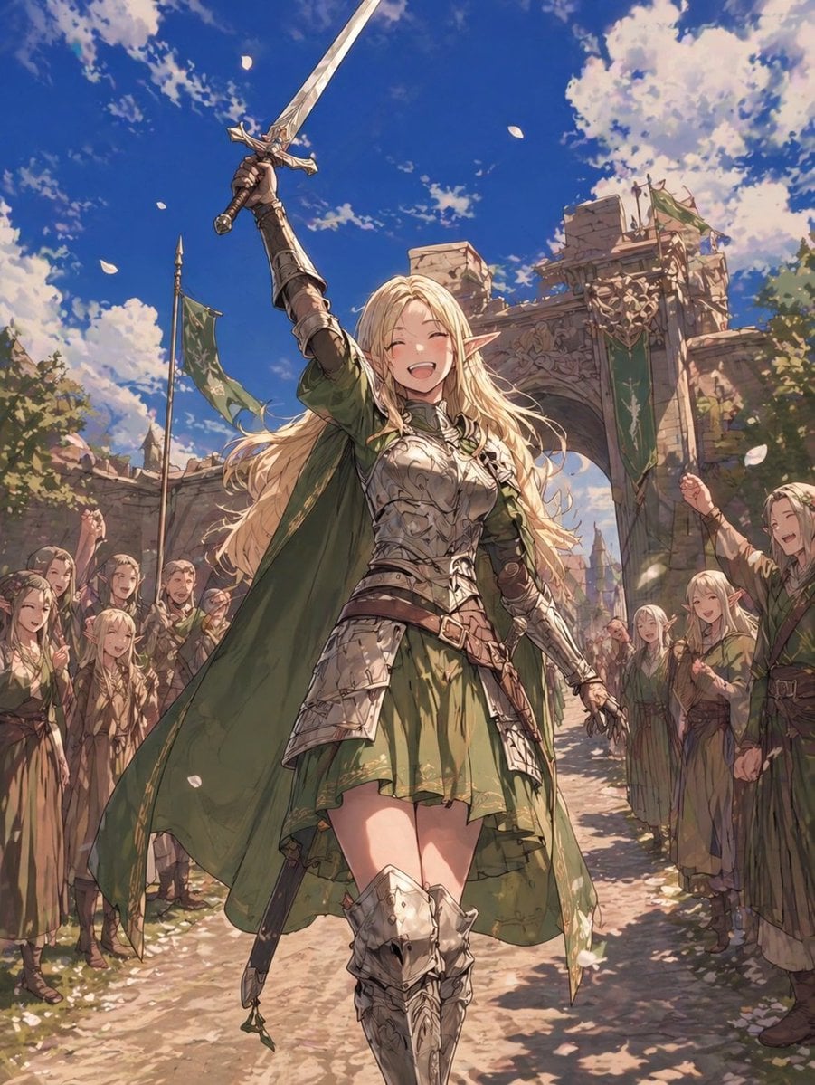 Elf Knight Victory Parade preview