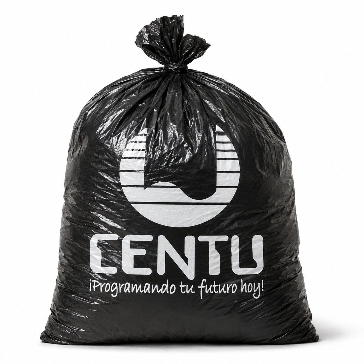 Custom Branded Black Plastic Bag