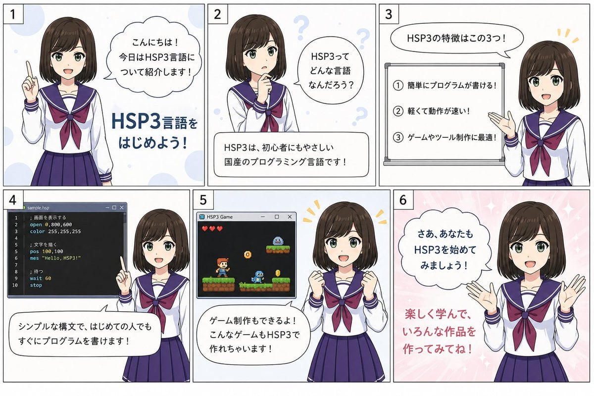 HSP3 Manga Introduction Comic preview