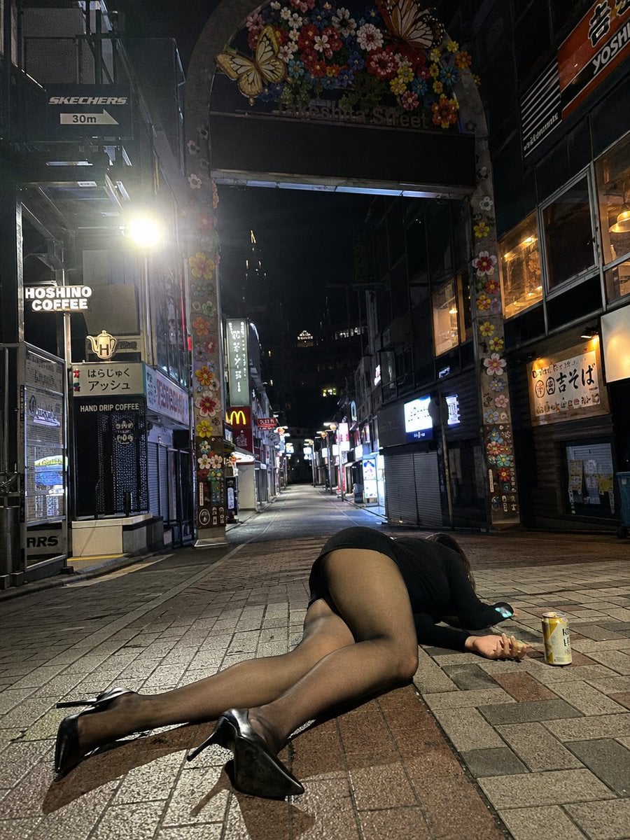 Midnight Street Candid iPhone Snapshot preview