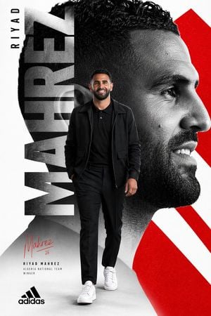 Editorial Riyad Mahrez Sports Poster preview