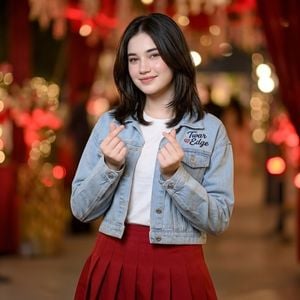 Festive Denim Streetwear Portrait preview